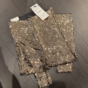 Zara Gold Sequin Women's Jeggings
